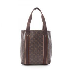 LOUIS VUITTON Brown Monogram Leather Tote Bag